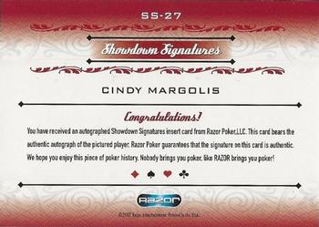 2007 Razor Poker Signature Series #SS-27 Cindy Margolis Back